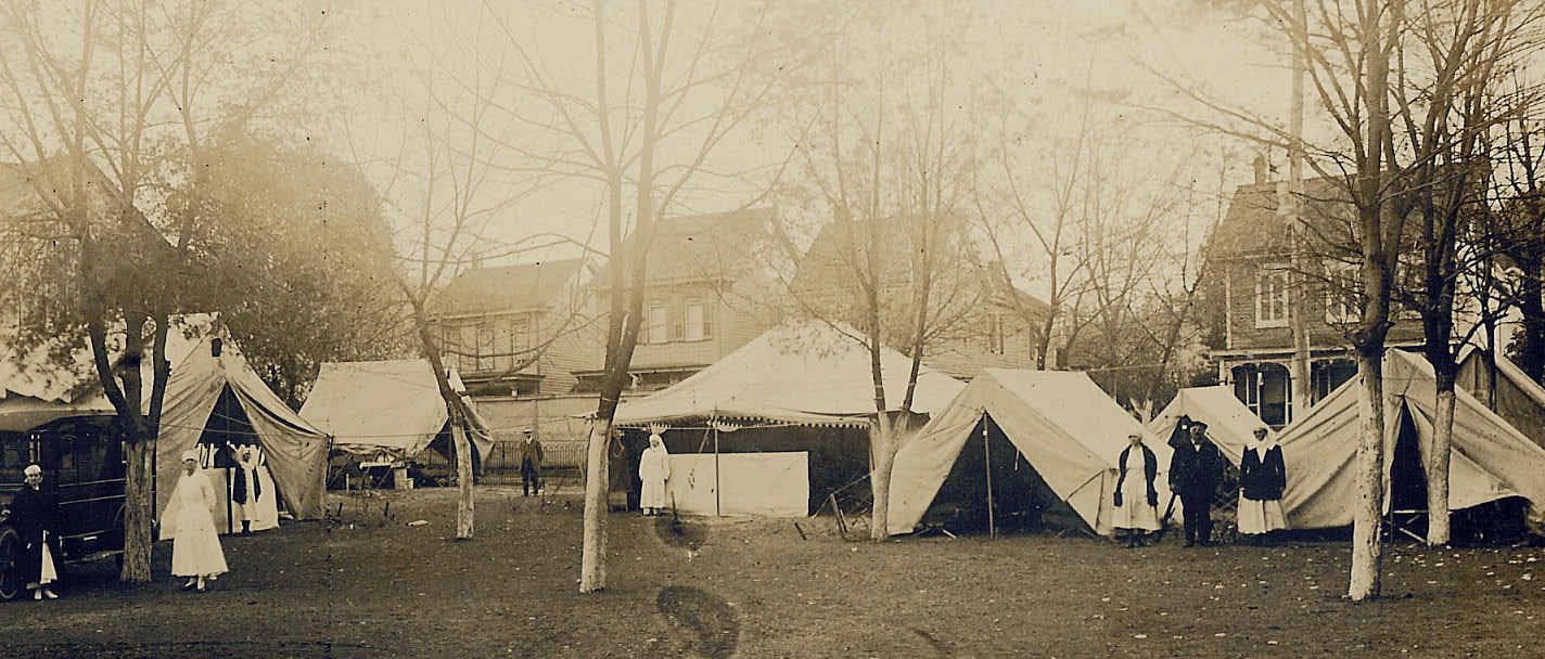 Photographs show makeshift emergency hospital in Lykens, Pennsylvania